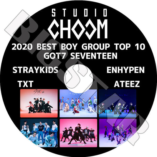 K-POP DVD/ 2020 BEST BOY GROUP TOP 10/ TXT STRAYKIDS SEVENTEEN ENHYPEN ATEEZ GOT7