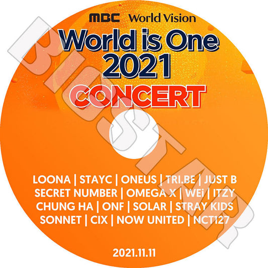 K-POP DVD/ 2021 World is One Concert(2021.11.11) NCT127 STRAY KIDS ITZY その他/ LIVE コンサート KPOP DVD