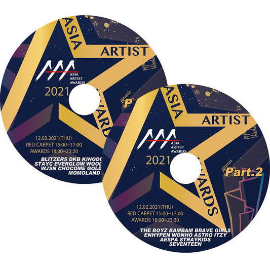 K-POP DVD/ 2021 ASIA ARTIST AWARDS(2枚SET)(2021.12.02)/ SEVENTEEN STRAYKIDS AESPA ITZY ASTRO その他/ LIVE コンサート KPOP DVD