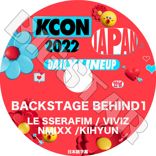 K-POP DVD/ KCON 2022 IN JAPAN BACKSTAGE BEHIND #1(日本語字幕あり)/ LE SSERAFIM MONSTA X KIHYUN VIVIZ NMIXX/ 音楽番組 CON KPOP