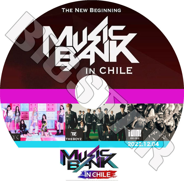 K-POP DVD/ Music Bank In CHILE (2022.12.04)/ (G)I-DLE THE BOYZ STAYC 他/ 音楽番組収録DVD CON KPOP DVD