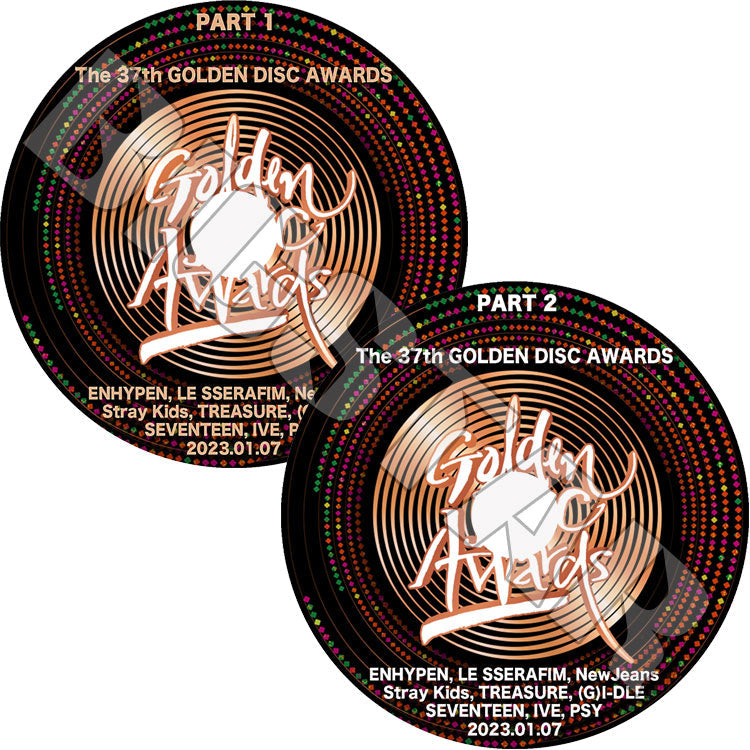 K-POP DVD/ 2023 37th Golden Disk Awards (2枚Set) (2023.01.07)/ SEVENTEEN STRAY KIDS ENHYPEN LE SSERAFIM NEWJEANS (G)I-DLE..