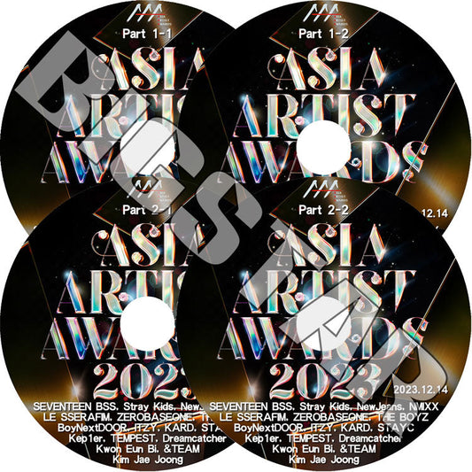 K-POP DVD/ 2023 Asia Aartist Awards IN Philippines (4枚Set) (2023.12.14)/ SEVENTEEN STRAY KIDS ITZY LE SSERAFIM IVE THE BOYZ..