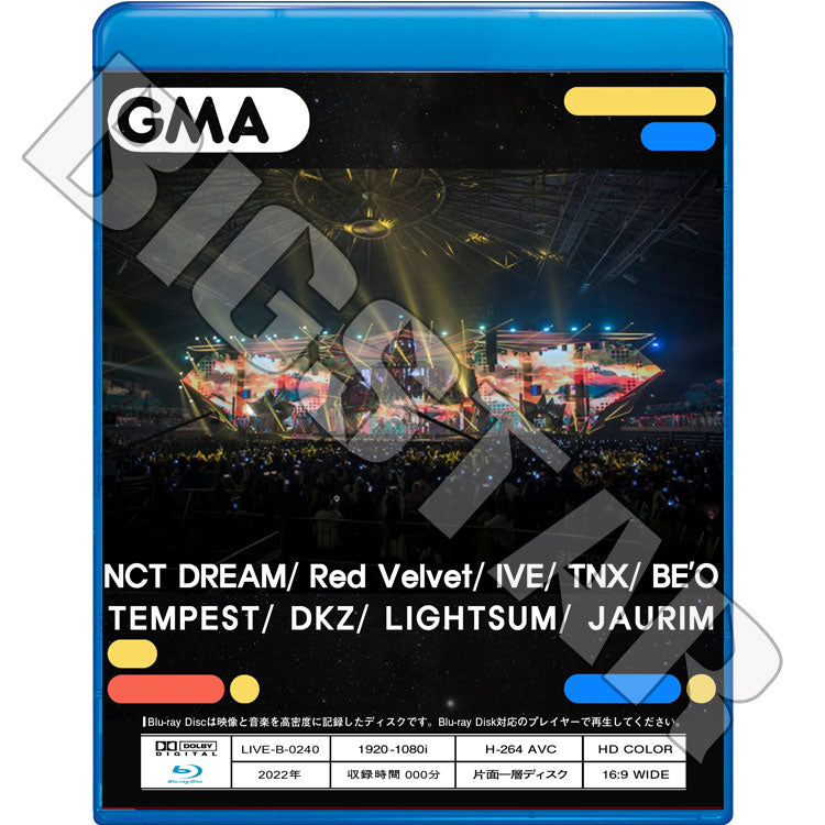 Blu-ray/ 2022 GMA Awards (2022.11.08)/ NCT DREAM Red Velvet IVE TNX BE'O TEMPEST DKZ LIGHTSUM JAURIM/ K-POP ブルーレイ