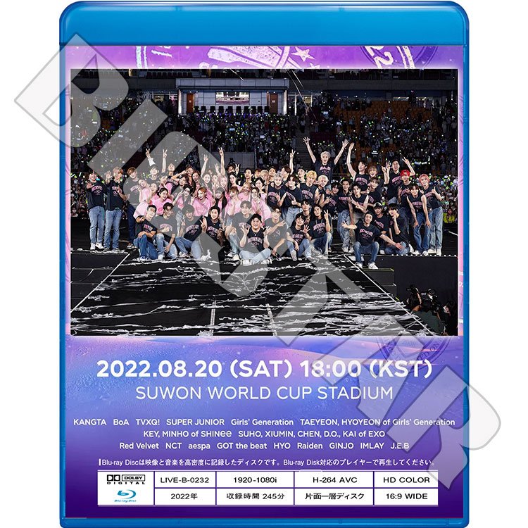 Blu-ray/ SMTOWN IN SUWON (2022.08.20) (日本語字幕なし)/ 東方神起 TVXQ SJ スーパージュニア EXO エクソ SHINee シャイニー 少女時代 NCT..