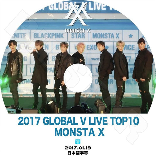 K-POP DVD/ MONSTA X 2017 GLOBAL V LIVE TOP10(2017.01.19)(日本語字幕あり)／モンスターエクス ショヌ ジュホン ウォノ ヒョンウォン ミンヒョク..