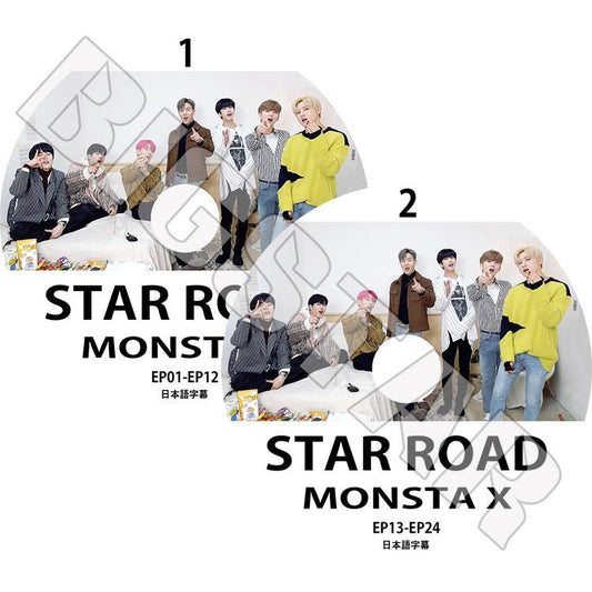 K-POP DVD/ MONSTA X STAR ROAD(2枚SET)(EP01-EP24)(日本語字幕あり)／モンスターエクス ショヌ ジュホン ウォノ ヒョンウォン ミンヒョク キヒョン..