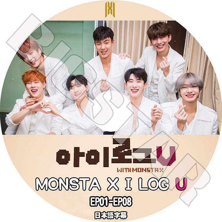 K-POP DVD/ MONSTA X I LOG U(EP01-EP08)(日本語字幕あり)/ モンスターエクス ショヌ ジュホン ヒョンウォン ミンヒョク キヒョン アイエム ウォノ