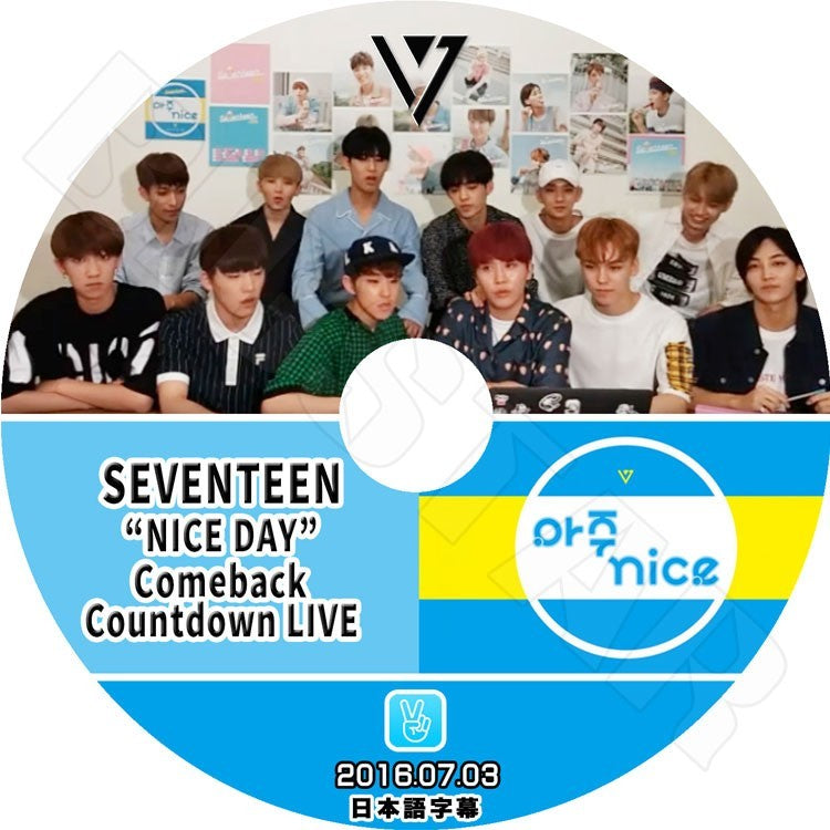 K-POP DVD/ Seventeen NICE DAY Comeback Countdown V LIVE(2016.07.03)(日本語字幕あり)／セブンティーン ディノ ジュン ドギョム ジョシュア ジョンハン..