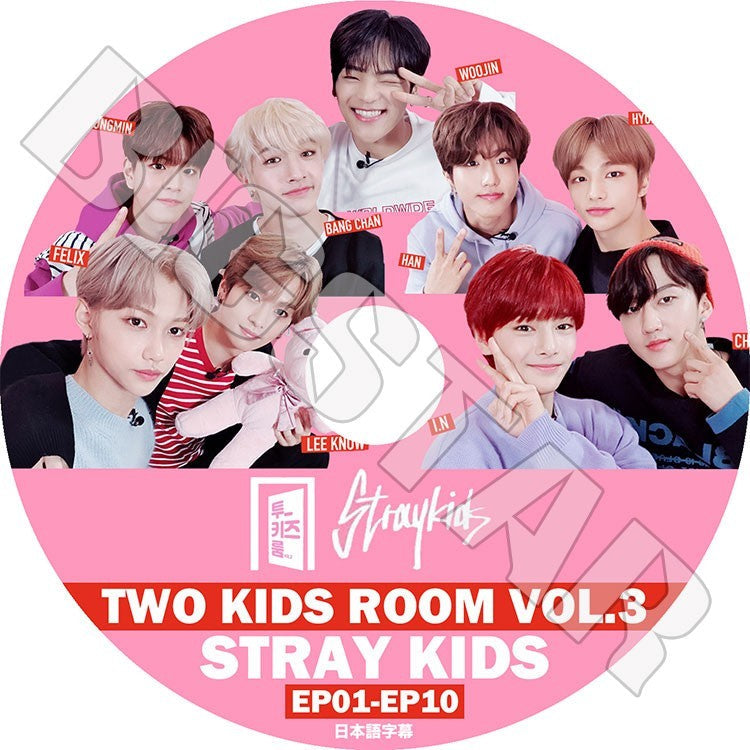 K-POP DVD/ Stray Kids TWO KIDS ROOM VOL.3 (EP01-EP10)(日本語字幕あり)／ストレイキッズ バンチャン ソチャンビン ハンジソン キムウジン..