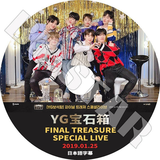 K-POP DVD/ YG宝石箱 Final Treasure Special Live(2019.01.25)(日本語字幕あり)／YGの新しいアイドルプロジェクト KPOP DVD