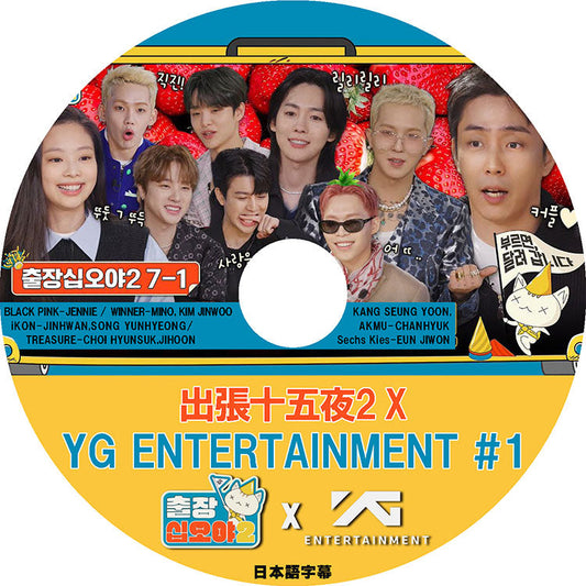 K-POP DVD/ 出張十五夜2 X YG ENTERTAINMENT #1(日本語字幕あり)/ BLACK PINK JENNIE WINNER IKON TREASURE AKMU KANG SEUNG YOON..