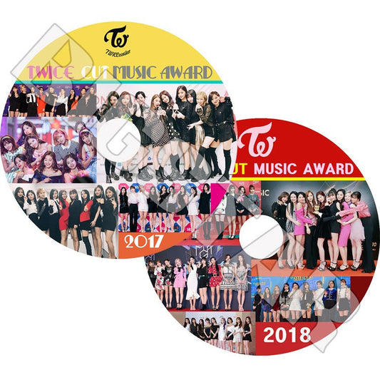 K-POP DVD/ TWICE 2017-2018 MUSIC AWARD CUT(2枚SET) MAMA KBS MBC SBS GDA 他／TWICE ナヨン ツウィ モモ サナ ミナ ジヒョ ダヒョン..
